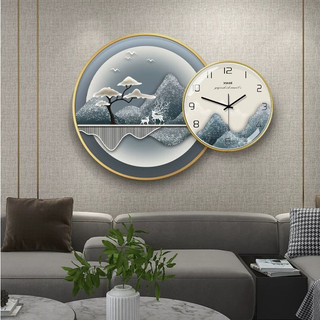 Tranh Đồng Hồ Treo Tường Tráng Gương/ Decor Nhà/ Khách Sạn/ Đồng Hồ Treo Tường Kim Trôi/ Tranh Phòng Ngủ/ Quà Tặng