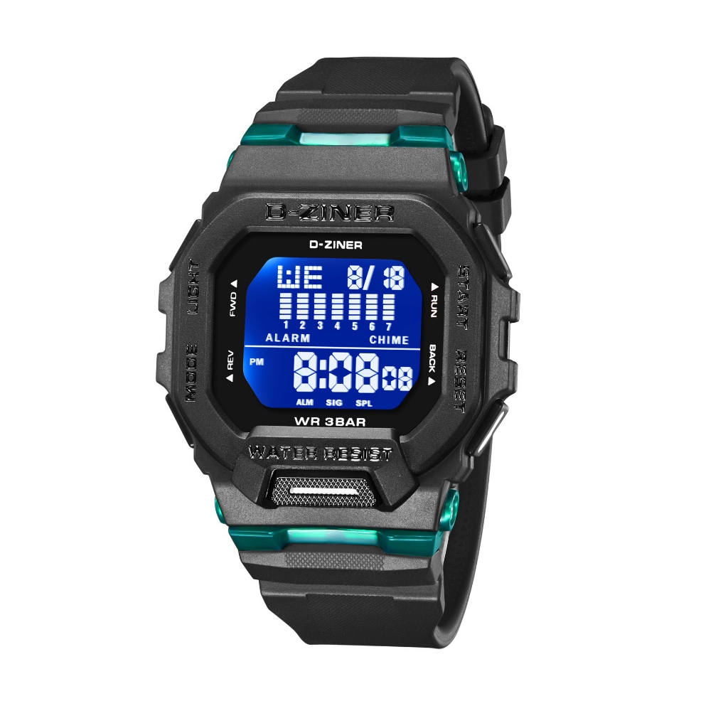 [ Tặng Pin] Đồng hồ điện tử nam chống nước 30M thể thao chính hãng D-ZINER DZ8312 kèm hộp thiếc | BigBuy360 - bigbuy360.vn