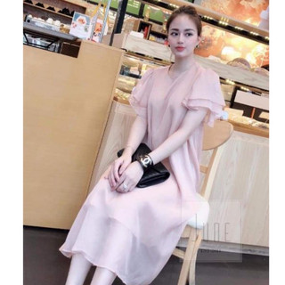 Váy bầu, đầm bầu thời trang voan đẹp