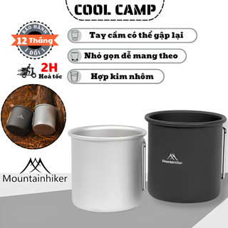 Cốc uống nước gấp gọn chính hãng mountainhike hợp kim nhôm cao cấp, ly caffe đi dã ngoại, du lịch.