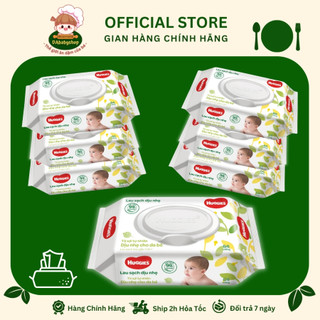 Combo 7 gói khăn ướt huggies 80 miếng không mùi