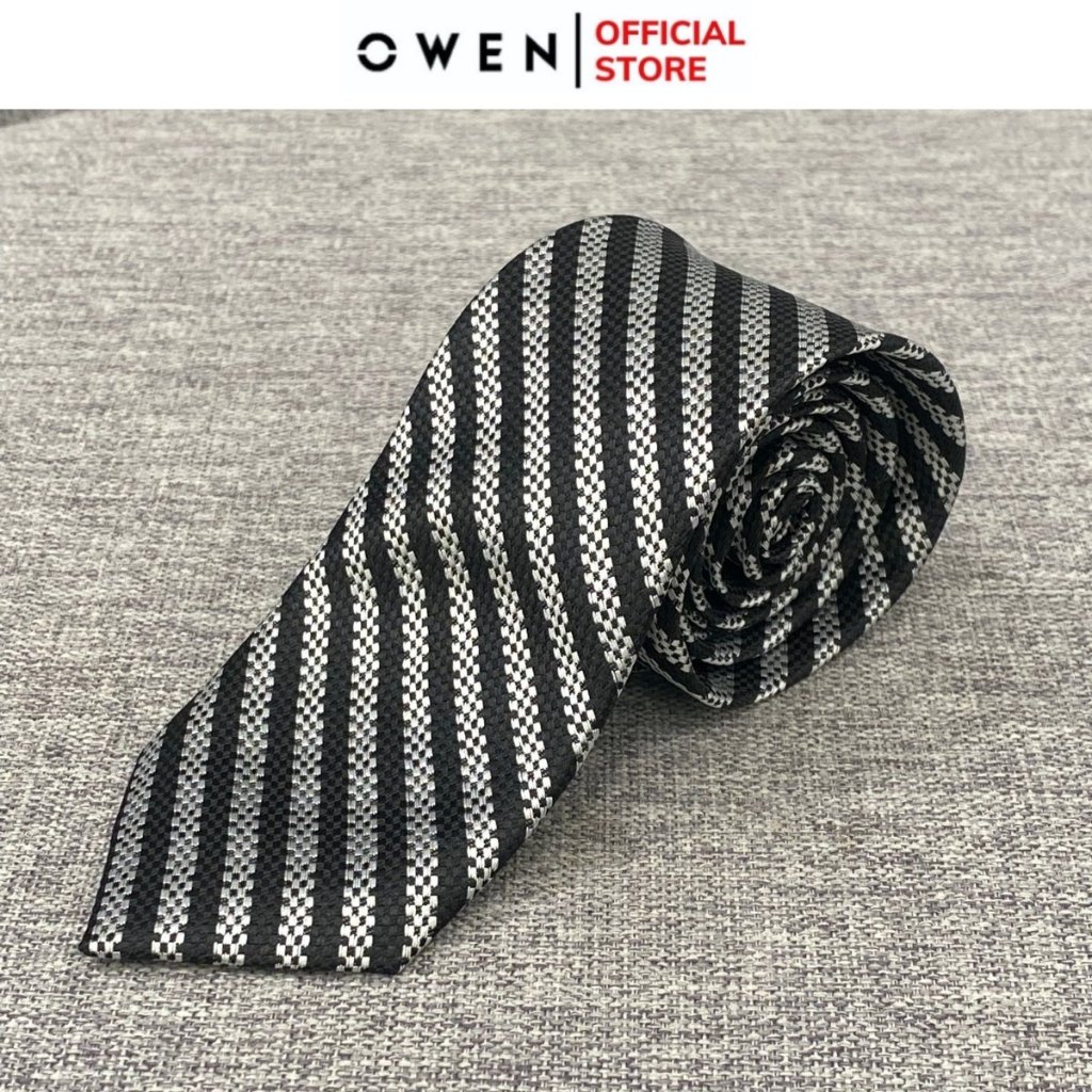 Cà vạt nam cao cấp OWEN thiết kế kiểu cavat bản nhỏ sang trọng đẳng cấp chất liệu silk poly mềm mại