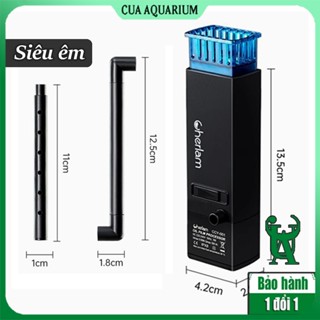 Máy lọc váng mini Cherlam hút mặt bể cá, hồ thuỷ sinh siêu êm