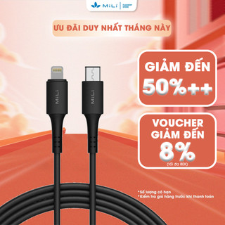 Cáp sạc type c to lightning mili hi-l70 - pd 60w, dây sạc 1m