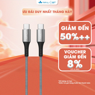 Dây sạc nhanh Type-C to Type-C MILI HX-L07 bện dù, chống gãy rồi - Bảo hành 24 tháng