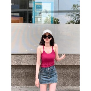 Áo thun hai dây chất thun cotton ôm dáng nhiều màu
