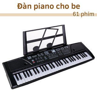 Đàn piano Đàn điện cho người mới chơi 61 phím kèm micro hàng đẹp Đàn organ