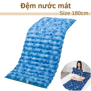 Nệm Nước Mát Mùa Hè Cỡ Lớn Đệm Nước Cho Bé Và Người Lớn Dài 190cm Rộng 75cm Thoáng Mát Độ Bền Cao