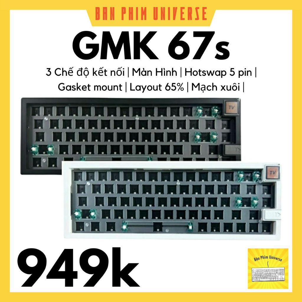 Kit bàn phím cơ GMK67S - Zuoya gmk67s / GMK67S - kit bàn phím bluetooth 5.0 / Wireless / 2.4Ghz / Ho