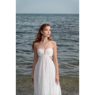 [KISSERINE] NORA DRESS - Váy maxi xếp ly - Đầm maxi đi biển - Hàng thiết kế cao cấp