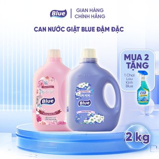 Nước Giặt Blue Hàn Quốc Can 2Kg và 3Kg Hương Nước Hoa Và Hương Thảo mộc - Công Nghệ Giặt Xả Mới Thơm dài lâu Trắng sáng