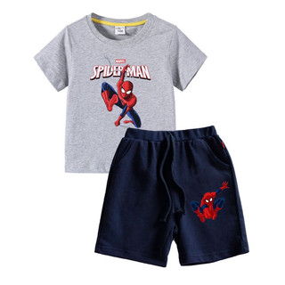 Bộ áo thun cộc tay quần short quần đùi Người nhện Spiderman trẻ em