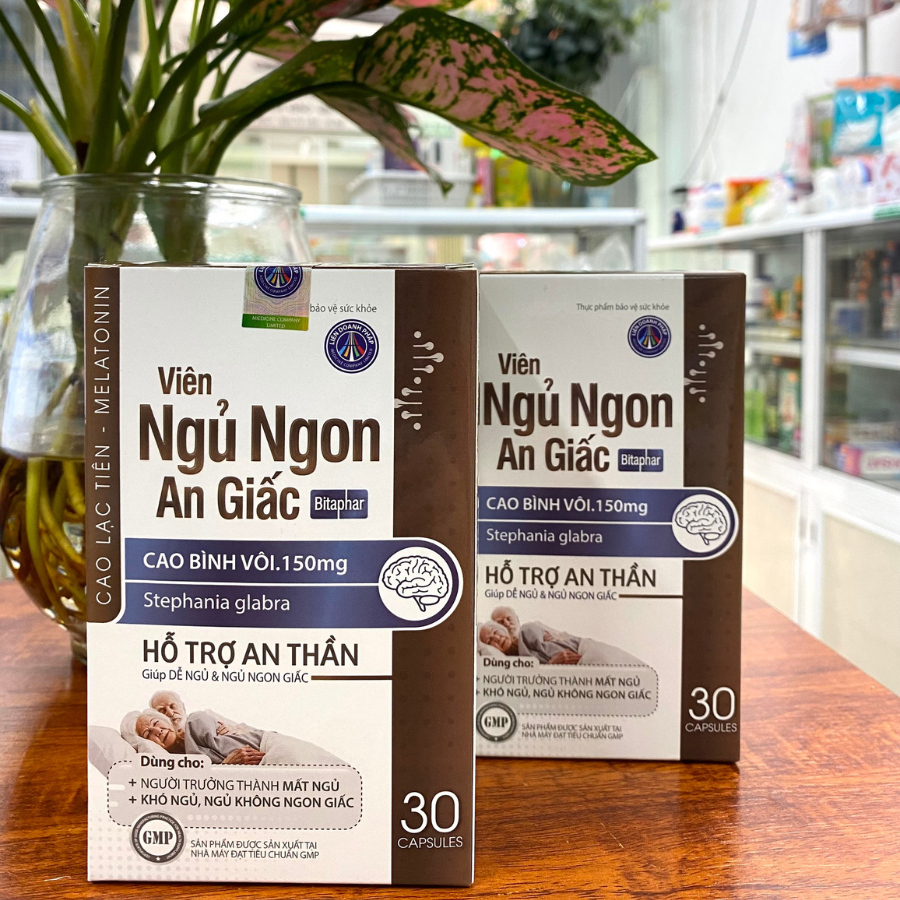 VIÊN NGỦ NGON, AN GIẤC - Cải thiện mất ngủ, khó ngủ, ngủ không ngon giấc