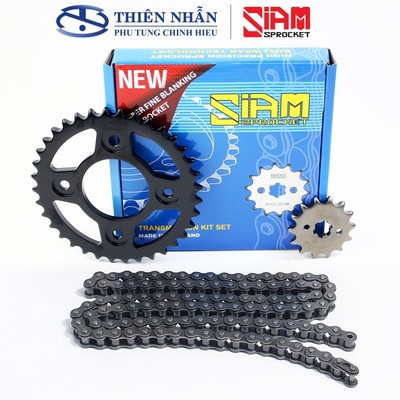 Nhông sên dĩa SIAM Wave RS/RSX/S100/S110/alpha mới, Future 2/X/Neo (428S-106L, 14T-36T)