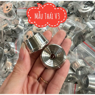  Gù tay lái inox 304 mẫu thái V2 V3 CNC siêu nặng chống rung tay lái    giá 1 cặp   