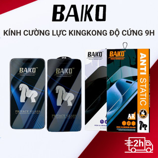  Kính cường lực KINGKONG BAIKO siêu mượt siêu bền độ cứng 9H cho lph 15 14 13 12 11 7 8Plus Xr X XS XSM
