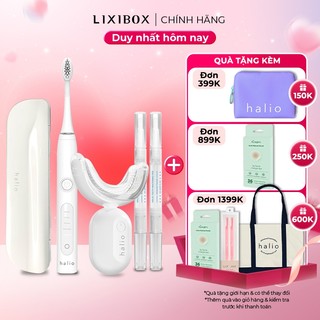 Combo Bàn Chải Điện PRO - White Và Máy Tẩy Trắng Răng Halio Blue Light
