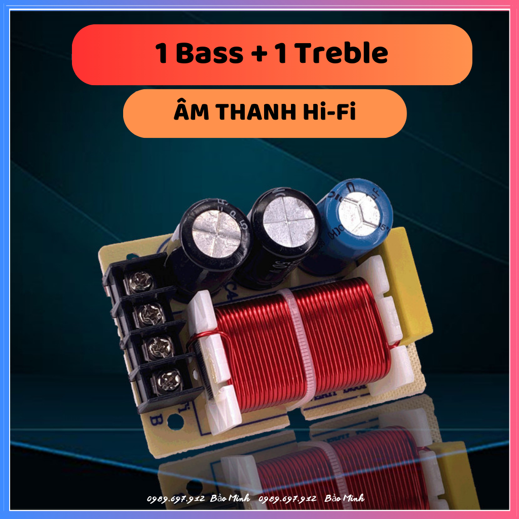 [Giá 1 mạch] Phân tần 1 bass 1 treble WEAH D-231 | Phân tần 2 đường tiếng dùng cho Bass 25 đổ lại loa kéo hay thùng loa