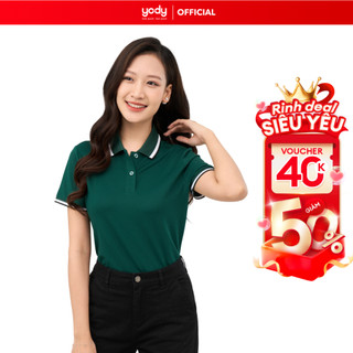   Áo polo nữ YODY áo thun có cổ trẻ trung năng động văn phòng đi làm đi chơi - APN6030
