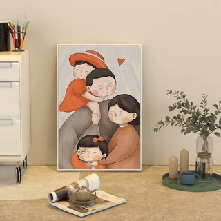 Tranh Gia Đình Ông Bà  Bố Mẹ Con/ Tranh Treo Tường Phòng Khách/ Phòng Ngủ/ Lối Vào Đại Sảnh/ Hành Lang/ Quà Tặng