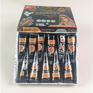 Mực henna Ấn Độ, mực xăm tạm thời tặng 6 hình khuôn mini