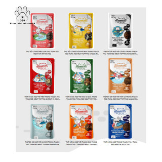1 thùng pate meowcat pate cho mèo 48 gói 70gr có mix vị