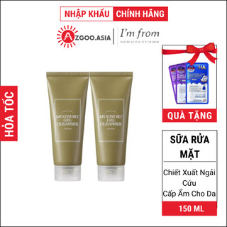  Sữa Rửa Mặt I'm From Mugwort Gel Cleanser 150ml 60% Chiết Xuất Ngải Cứu (AZGoo Phân Phối Chính Hãng)