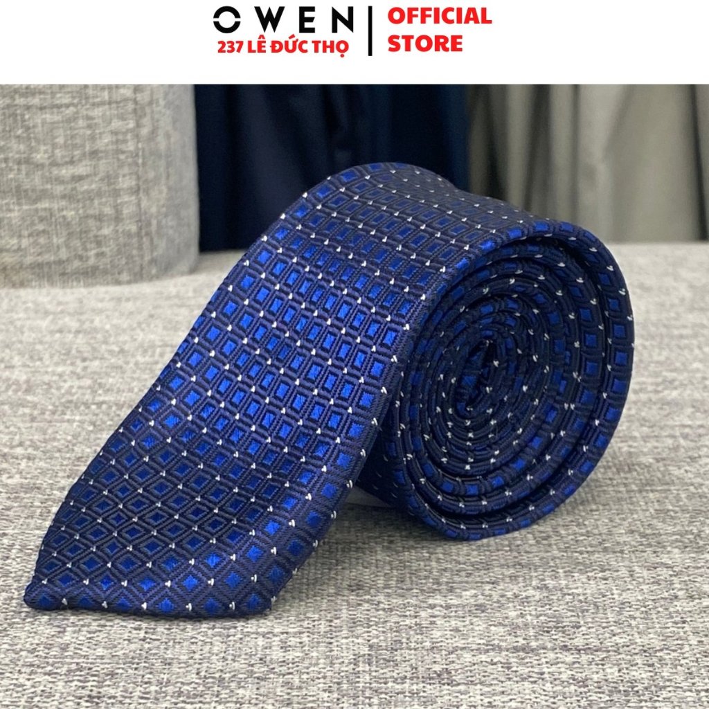 Cà vạt nam OWEN sang trọng chất liệu silk poly cao cấp thiết kế kiểu cavat bản nhỏ lịch lãm đẳng cấp quý ông