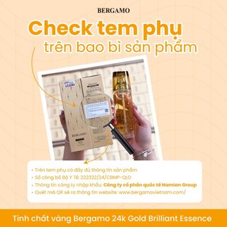Tinh chất dưỡng da Bergamo Briliant - White Vita Luminant Essence Serum dưỡng sáng cấp ẩm da 110ml