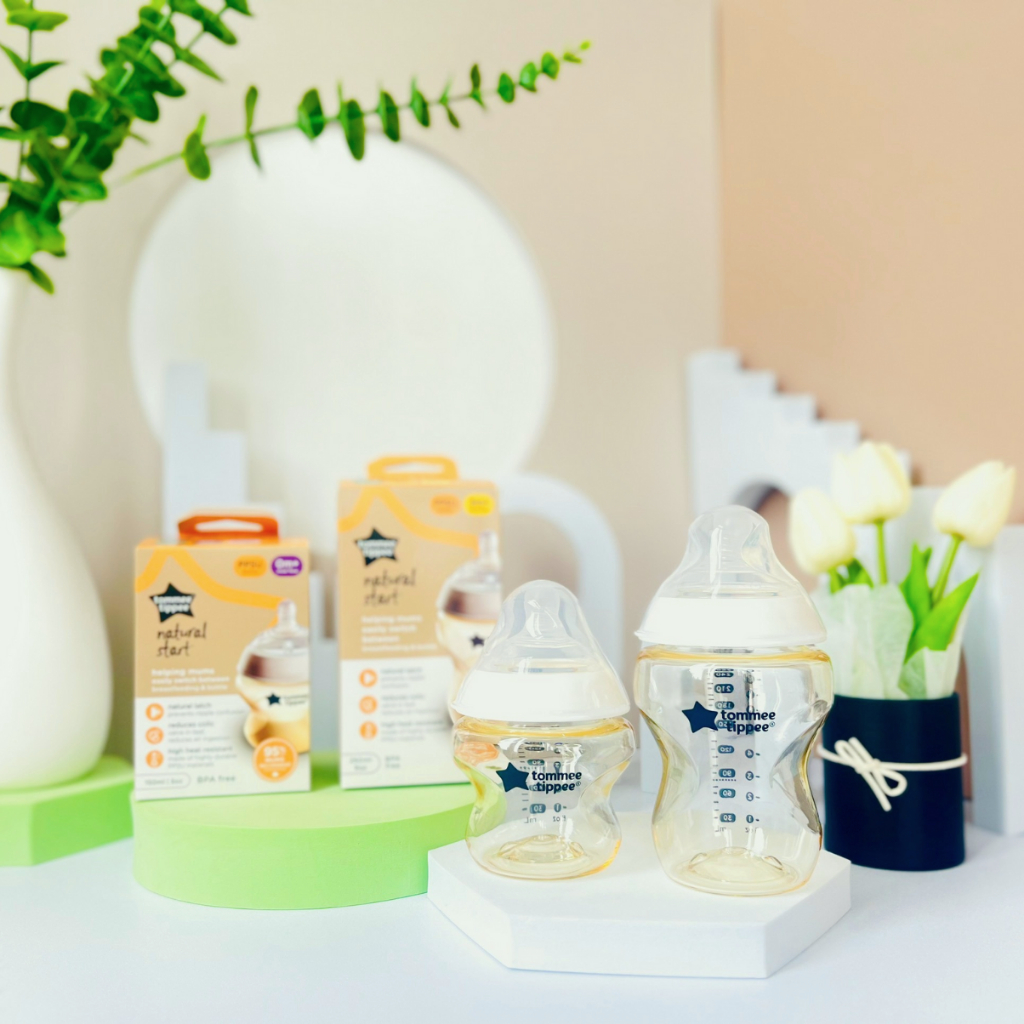 Bình Sữa PPSU Ty Siêu Mềm Tự Nhiên Tommee Tippee 150ml, 260ml, Set Đôi, Nhiều Size, Được Mua Kèm Thêm 01 Núm Ty Bất Kì