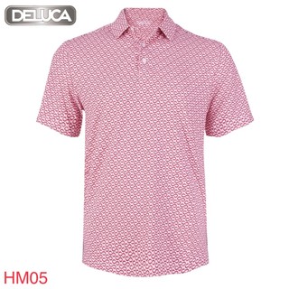 Áo Polo Nam Shirt HM05 -DELUCA, Họa Tiết  -Áo PoLo Chơi Golf Có Cổ- Áo POLO Chơi Thể Thao Mẫu Mới 2024.