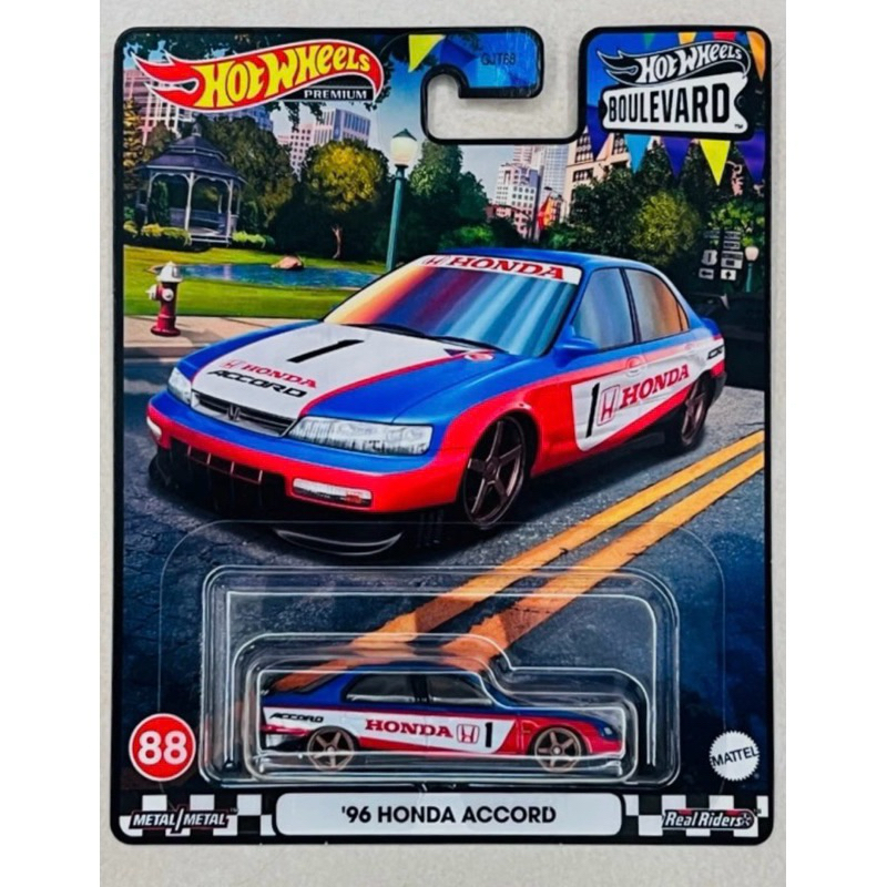 mô hình xe 96 Honda Accord - card Boulevard 88 chính hãng Hot Wheels tỉ lệ 1:64