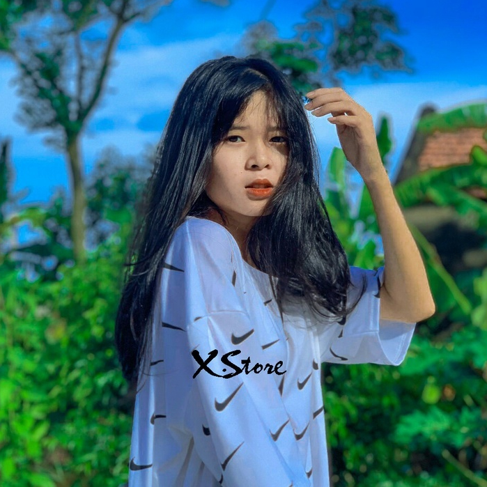 Áo thun nữ 𝐍𝐈𝐊𝐄 SWOOSH - Áo phông nữ form rộng cổ tròn vải cotton khô phong cách streetwear hot trend brand KMG