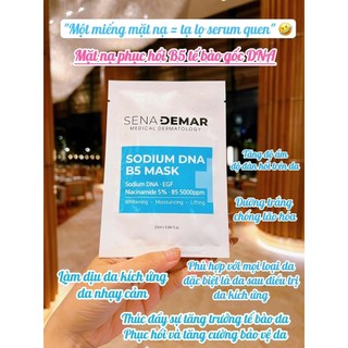 Mặt nạ senademar mask b5 cấp ẩm phục hồi da hạn dùng năm 2027