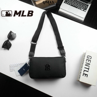 Túi Đeo Chéo Nam Nữ MLB NEW 2025 Chất Liệu Da Si Chống Thấm Nước Logo Kim Loại 2 Ngăn Tiện Lợi Size 24cm x 15cm x 6cm