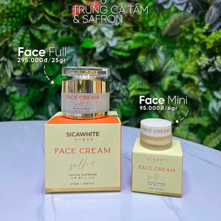 Kem face silk, kem face lụa sica white dưỡng trắng da đa chức năng.