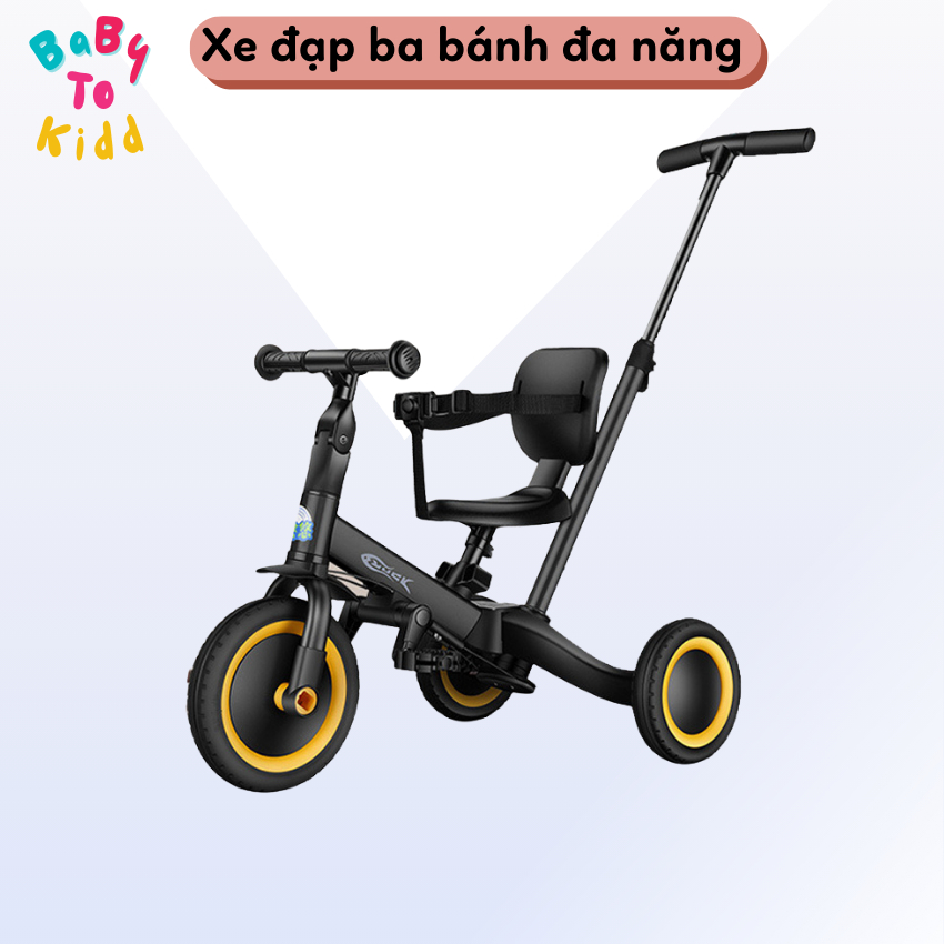 Xe đạp 3 bánh cao cấp, kết hợp 3 chế độ tùy chỉnh xe đẩy, xe thăng bằng và xe đạp ba bánh cho bé - MK23-011