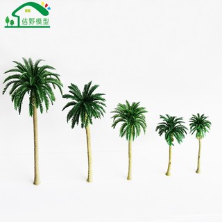 Mô hình cây dừa làm sa bàn, mô hình tăm tre, vật liệu trang trí DIY