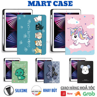 Ốp ipad Silicon Khay bút Kỳ Lân chất đẹp Air 1-2-3-4-5-6/Gen 5-6-7-8-9-10/Pro 11-10.5 -MART CASE