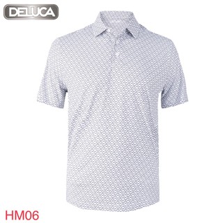 Áo Polo Nam Shirt HM06 -DELUCA, Họa Tiết  -Áo PoLo Chơi Golf Có Cổ- Áo POLO Chơi Thể Thao Mẫu Mới 2024.