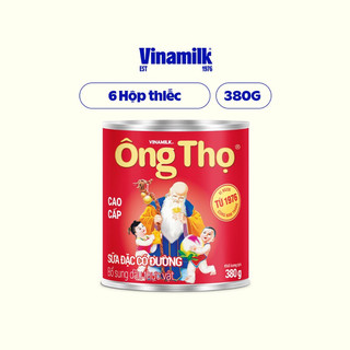 Combo 6 hộp sữa đặc có đường ông thọ đỏ hộp thiếc 380g
