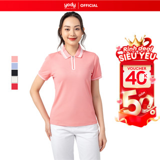  Áo Polo Nữ Yody chất liệu sợi cafe khử mùi thấm hút mồ hôi, chống tia UV, thân thiện với làn da APN6150