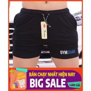 Quần squat gym nam Gym-sharks-quần squat tậm gym chất co giãn không xù không nhăn