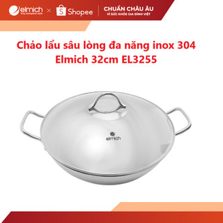  Chảo lẩu sâu lòng đa năng inox 304 Elmich 32cm EL3255