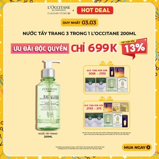 Nước Tẩy Trang L'Occitane Infusion Cleansing Miccellar Water 200ml