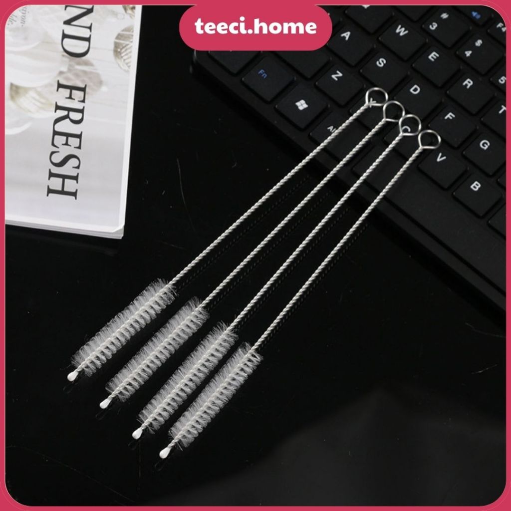 Set 10 Chổi Cọ Ống Hút Inox Que Cọ Ống Hút Bình Nước Dài 21-23cm U281