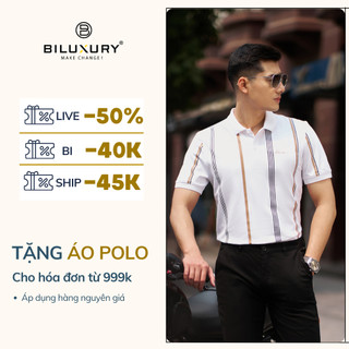Áo Polo Nam Biluxury Polo Nam Sọc  Áo Polo Biluxury 7APCH024 phong cách trẻ trung năng động