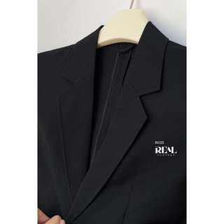 Blazer Công Sở Dáng Ôm Office Đen_REAL