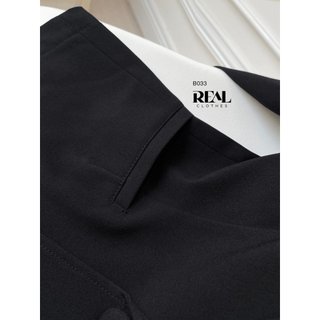 Blazer Công Sở Dáng Ôm Office Đen_REAL