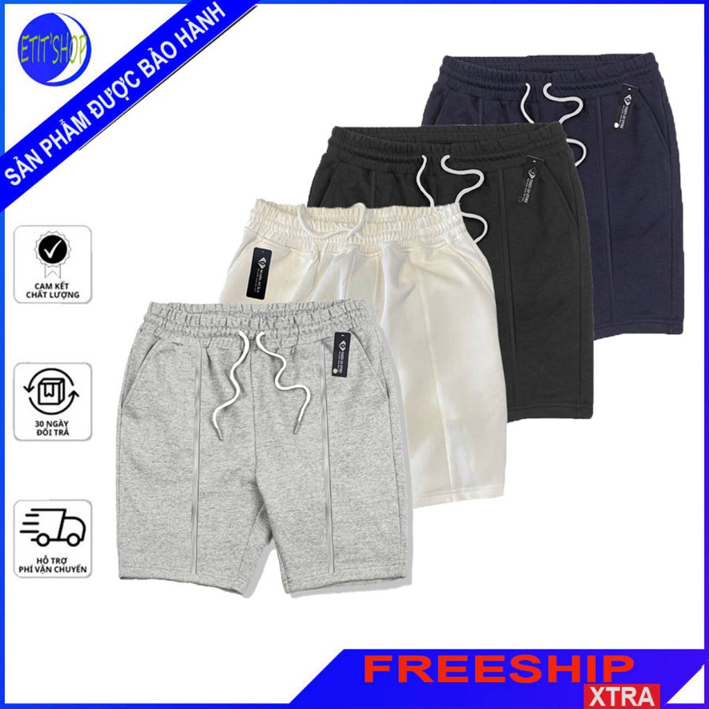 Quần đùi nam vải cotton dầy dặn thoáng mát nhiều màu sắc